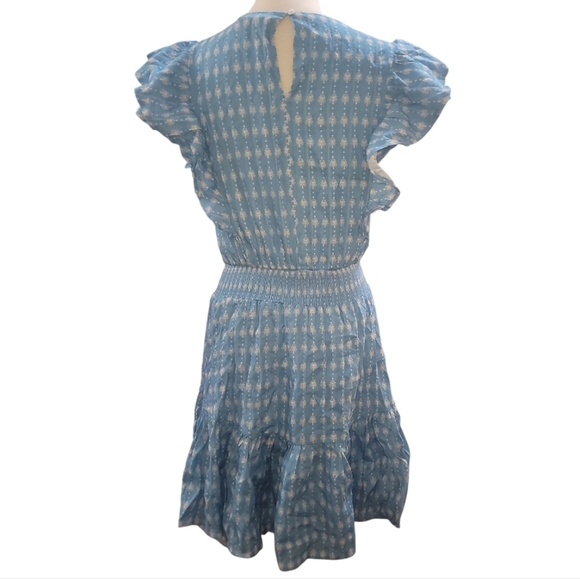 Flying Tomato come as you are Blue Ruffled mini Dress S 2 4 6 - Picture 4 of 10